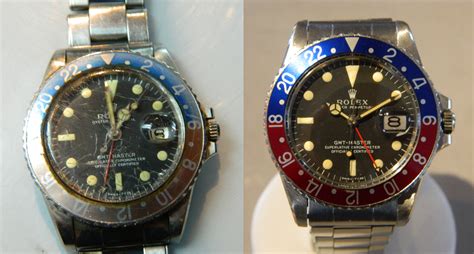 rolex before and after service.